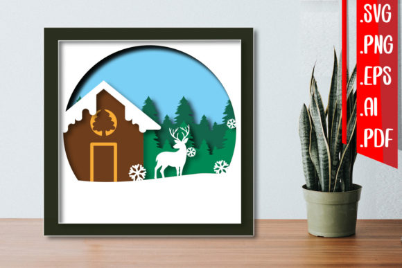 3D SVG Christmas Layered Papercut Design Review for Crafters