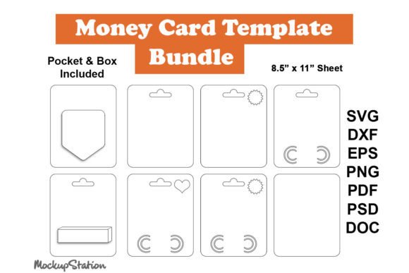 3D SVG Money Holder Design for Real Crafting Projects