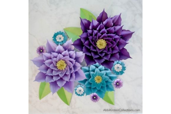 Amarylis Giant Paper Flower Templates: A 3D SVG Design Asset for Local Branding