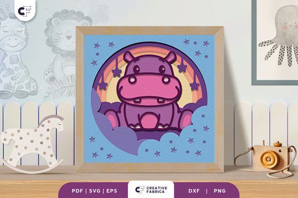 Baby Hippopotamus 3D SVG: A Versatile Graphic Design Asset for Content Creators