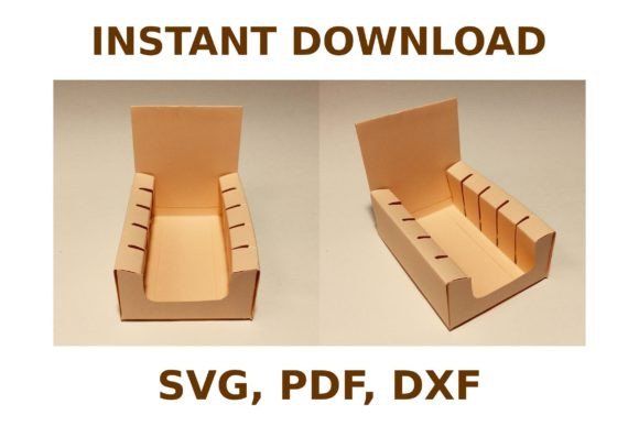 Card Display Stand Template: A 3D SVG Shape for Local Business Branding