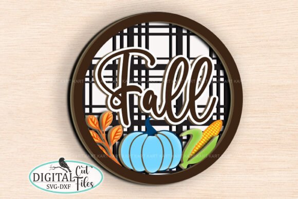 Fall Layered SVG Sign Laser Cut File for Crafts and Graphics