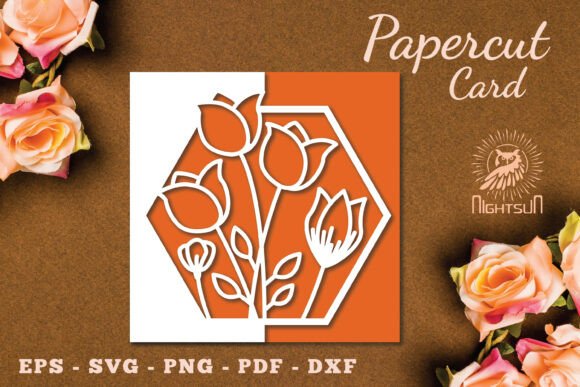 Flowers Papercut Card Template SVG 1: A Designer’s Review for Cards And Invites and 3D SVG Projects