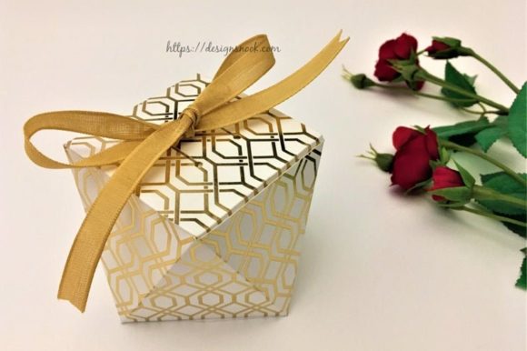 Geometric Box Template Unique Shape: A 3D SVG Gift Box Design Asset for Local Business Branding