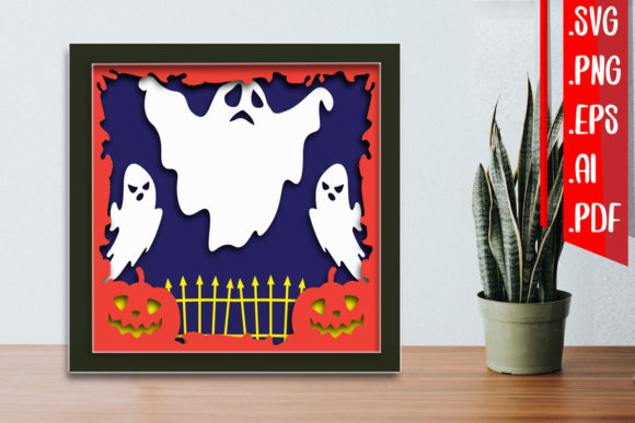 Halloween Layered Papercut 8: A Versatile Graphic Design Asset for Crafts and Branding