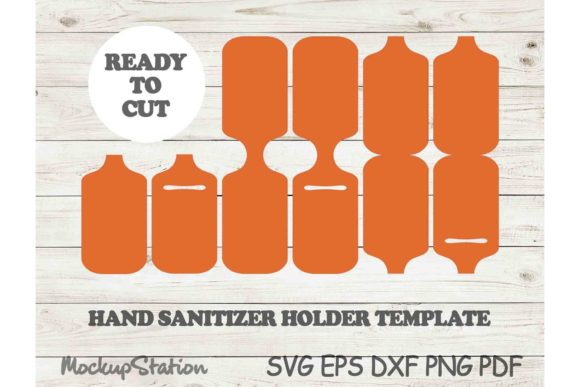 Hand Sanitizer Holder Template SVG DXF