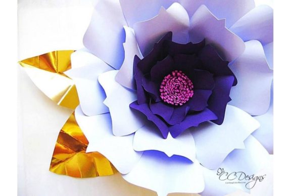 Juliette Giant Paper Flower Templates: A 3D SVG Design Asset for Creative Branding