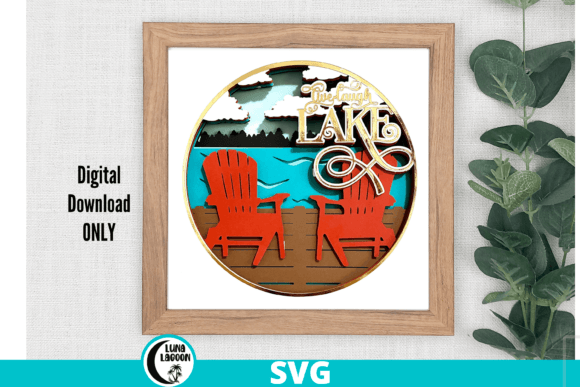 Live Laugh LAKE: A 3D SVG Shadow Box for Creative Branding