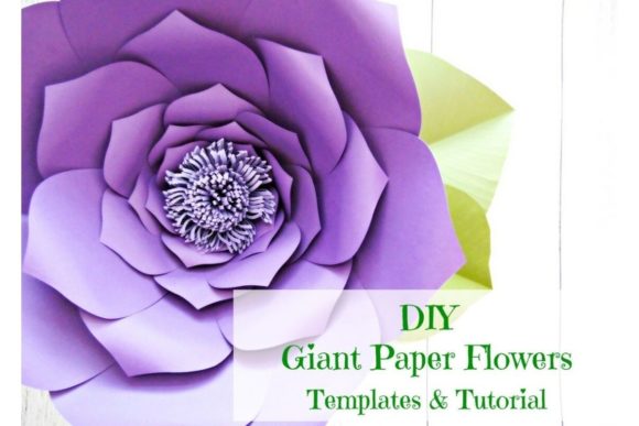 Priscilla Beginner Giant Flower Template for 3D SVG Paper Flowers