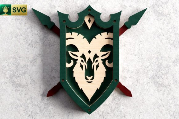 Ram Shield 3D Layered SVG Fantasy Cut Review