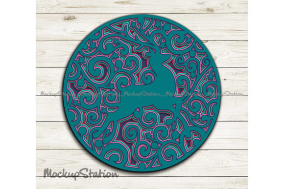 Reindeer Layered Ornament: A 3D SVG Christmas Branding Review