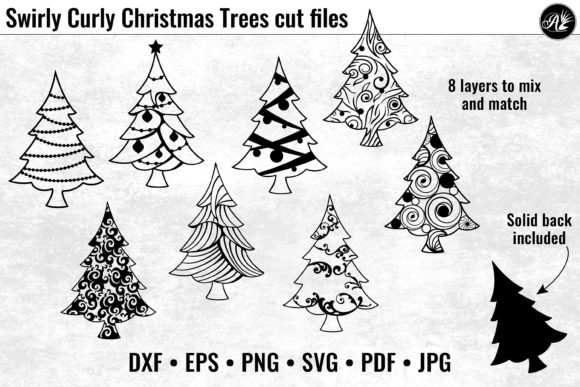 Swirly Curly Christmas Trees Embroidery Design Review