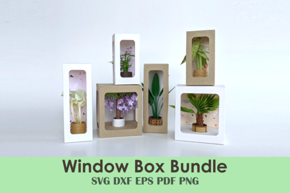 Window Box Bundle 3D SVG: A Shape-Based Design Asset for Content Creators